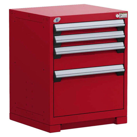 4-Drawer Heavy-Duty Modular Cabinet, 24"W x 27"D x 30"H - Without Dividers
