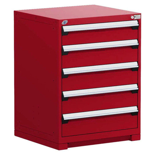 5-Drawer Heavy-Duty Modular Cabinet, 30"W x 27"D x 40"H - With Dividers