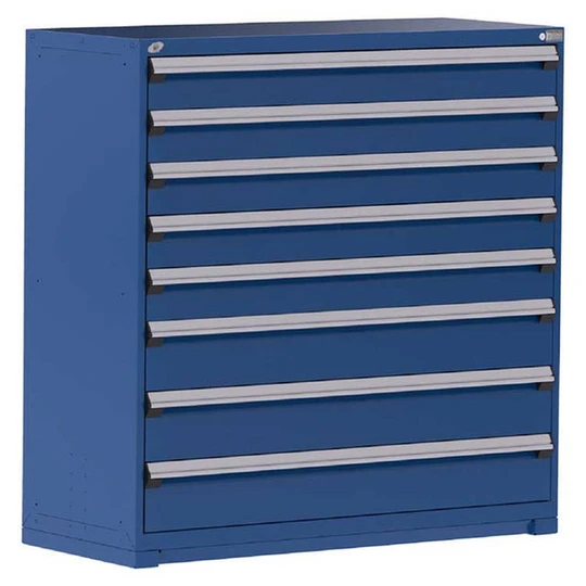 8-Drawer Heavy-Duty Modular Cabinet, 60"W x 24"D x 60"H - With Dividers