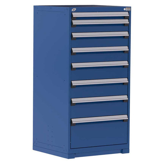 8-Drawer Heavy-Duty Modular Cabinet, 30"W x 27"D x 60"H - Without Dividers