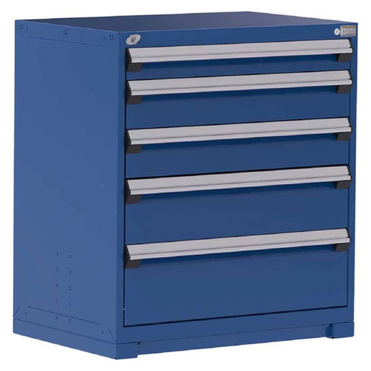 5-Drawer Heavy-Duty Modular Cabinet, 36"W x 24"D x 40"H - Without Dividers - Drawer heights: 1 4"H, 2 6"H, 1 8"H, 1 10"H