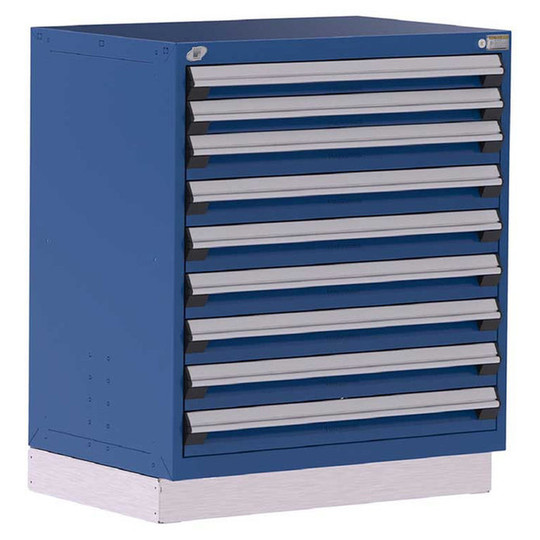 9-Drawer Heavy-Duty Modular Cabinet, 36"W x 24"D x 42"H - Without Dividers