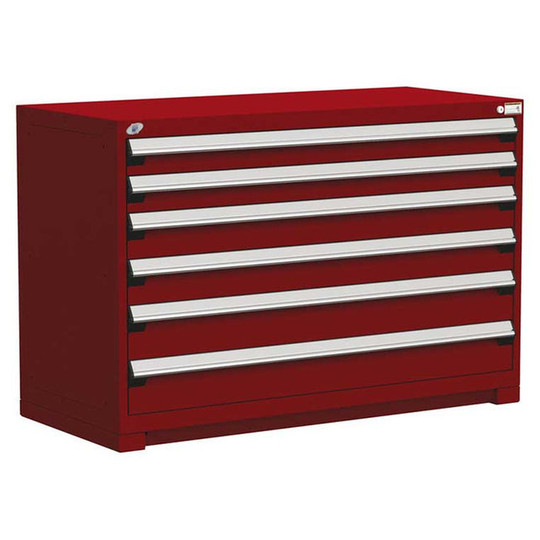 6-Drawer Heavy-Duty Modular Cabinet, 54"W x 27"D x 36"H - Without Dividers