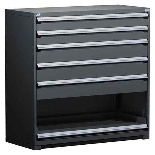 5-Drawer Heavy-Duty Modular Cabinet, 60"W x 27"D x 60"H - Without Dividers