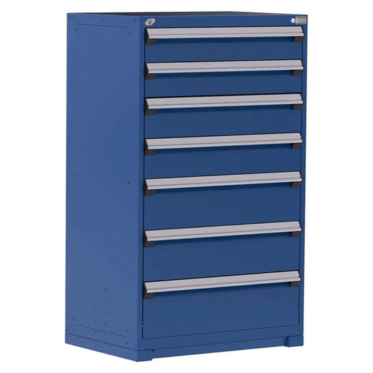7-Drawer Heavy-Duty Modular Cabinet, 36"W x 18"D x 60"H - With Dividers