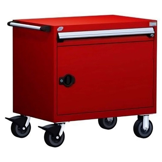 1-Drawer Heavy-Duty Mobile Cabinet, 30"W x 27"D x 35.5"H - With Dividers