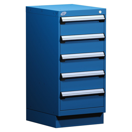 6-Drawer Modular Cabinet, 18"W x 21"D x 38"H - With Dividers - Drawer heights: 6 5" H; Compartments: 5"H-9