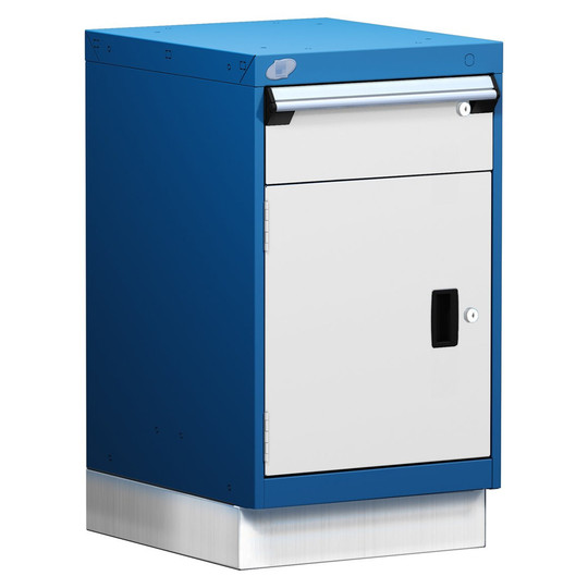1-Drawer Modular Cabinet, 18"W x 21"D x 32"H - With Dividers - Compartments: 6"H-6