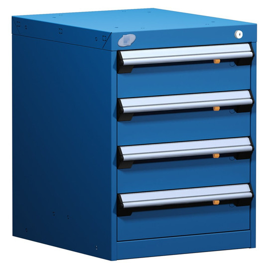 4-Drawer Modular Cabinet, 18"W x 21"D x 24"H - Without Dividers - L3ABD-2402L3B