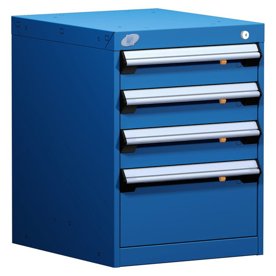 4-Drawer Modular Cabinet, 18"W x 21"D x 24"H - Without Dividers - L3ABD-2410L3B
