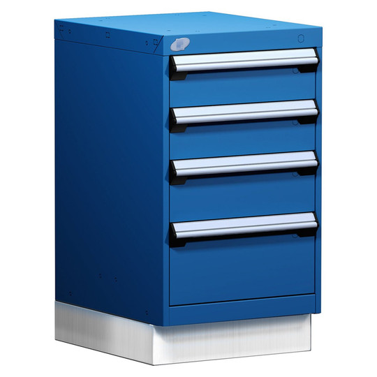4-Drawer Modular Cabinet, 18"W x 21"D x 32"H - With Dividers - Compartments: 5"H-9 / 6"H-6 / 8"H-6