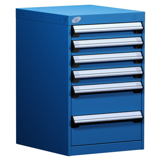 6-Drawer Modular Cabinet, 18"W x 21"D x 28"H - With Dividers
