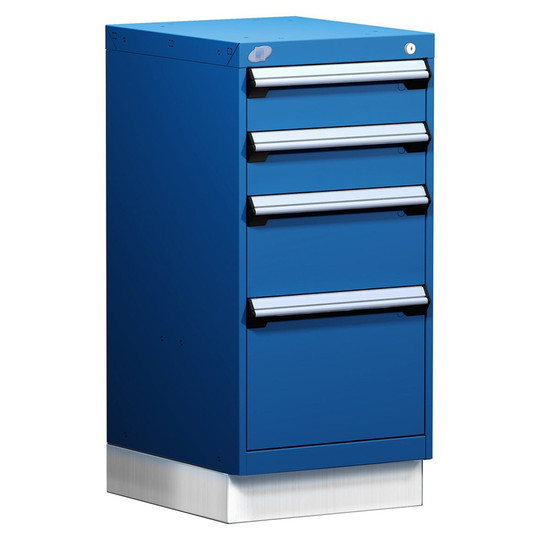 4-Drawer Modular Cabinet, 18"W x 21"D x 38"H - Without Dividers - L3ABD-3422L3D