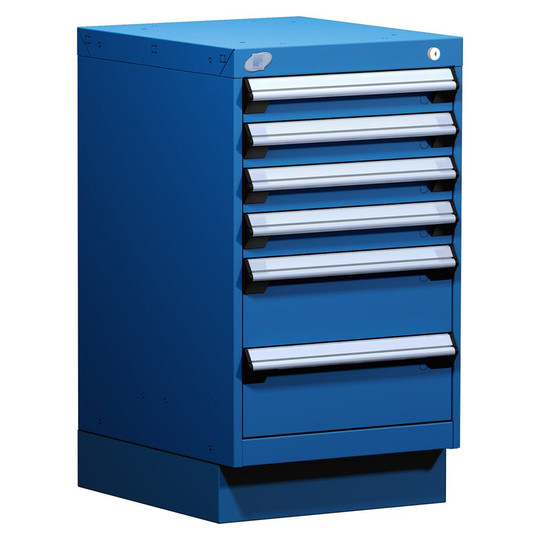 6-Drawer Modular Cabinet, 18"W x 21"D x 32"H - With Dividers - Compartments: 3"H-9 / 6"H-6