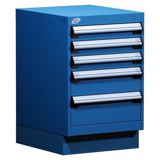 5-Drawer Modular Cabinet, 18"W x 21"D x 28"H - Without Dividers - Compartments: Compartments Sold Separately