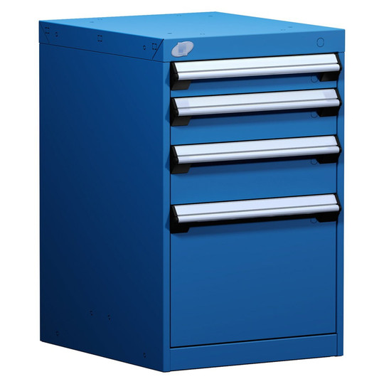 4-Drawer Modular Cabinet, 18"W x 21"D x 28"H - With Dividers - L3ABD-2819