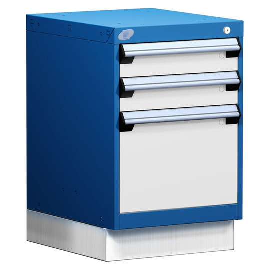 3-Drawer Modular Cabinet, 18"W x 21"D x 28"H - With Dividers - L3ABD-2407L3D