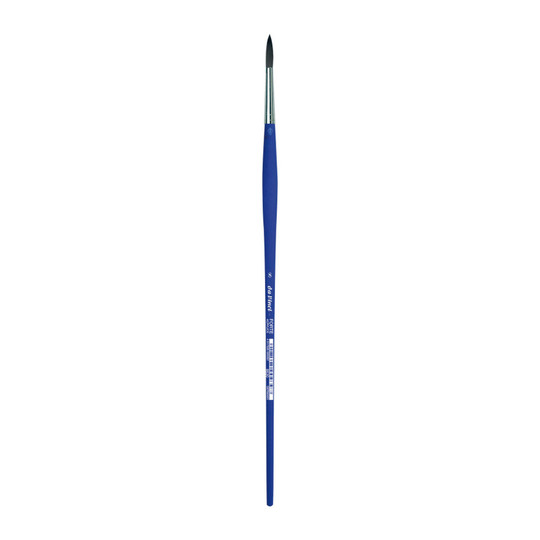Size 8 Round Synthetic Student Brush for Acrylic and Oil Paint