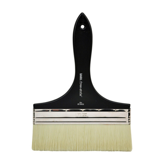 Free-Style 8-Inch Broad Flat Varnish Brush with Short Handle