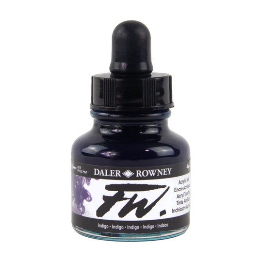 Acrylic Ink, Indigo, 29.5 mL