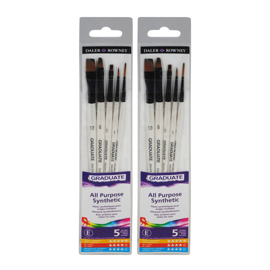 Graduate Synthetic Paintbrush Set, 10 Brushes