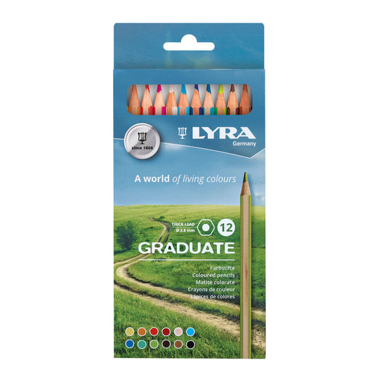 Graduate Assorted Colored Pencil Set, 12 Pieces