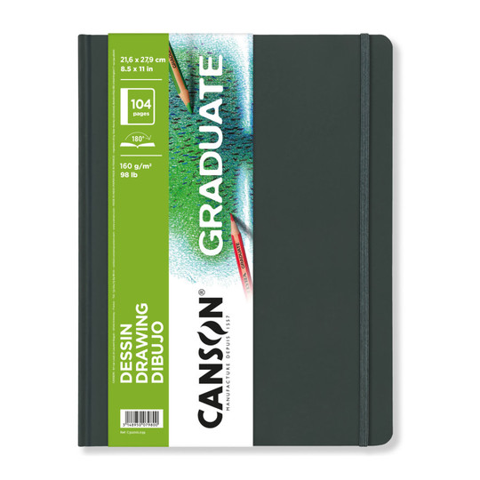 Hard Cover Drawing Art Book, 52 Sheets, 8.5 x 11 Inch