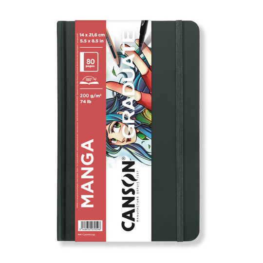 Graduate Manga Sketchbook, 200 gsm, 80 Sheets, 5.5 x 8.5 in.