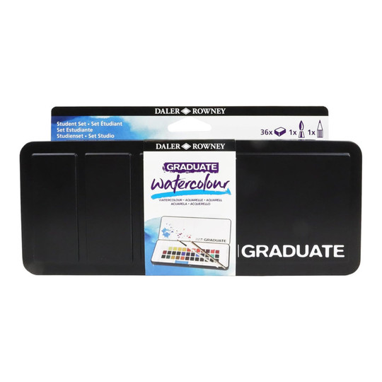 Graduate 36-Piece Half Pan Watercolor Travel Set