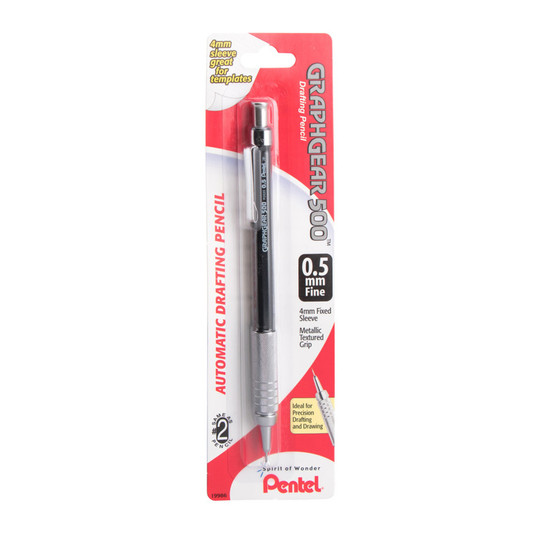 0.5 mm Automatic Drafting Pencil with Black Barrel