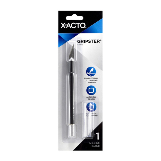 Black Gripster Precision Knife with Cap