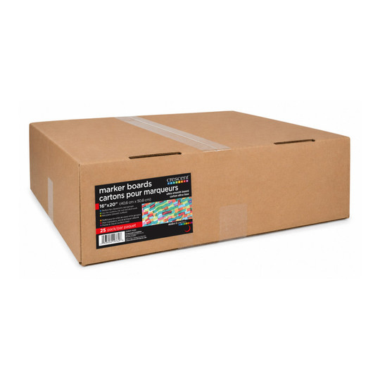Hot Press Marker Boards, 16 x 20 in, White, 25-Pack