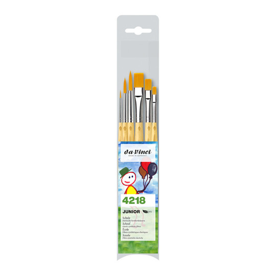 Junior Synthetic Student Brush Set, Assorted, 6 Brushes