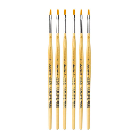 Junior Synthetic Round Student Paint Brushes, Size 2, 6-Pack