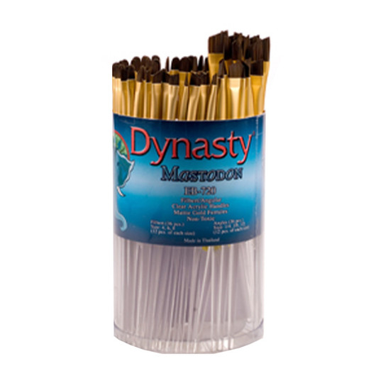 Filbert and Angle Brush Canister, 72 Brushes