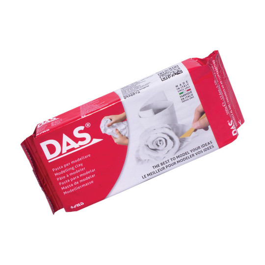 White Air-Hardening Modeling Clay, 1.1 lb