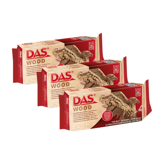 Air-Hardening Modeling Clay, Sand, 700 g, Pack of 3