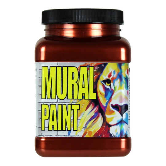 Copper Metallic Acrylic Mural Paint, Pint
