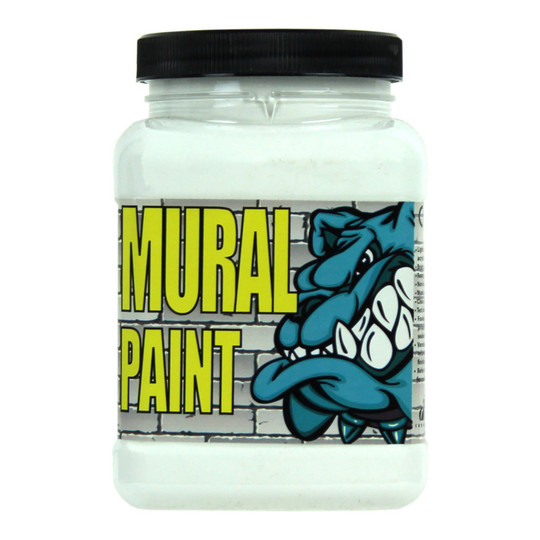Outdoor Mural Acrylic Paint, Polar White, 1 Pint