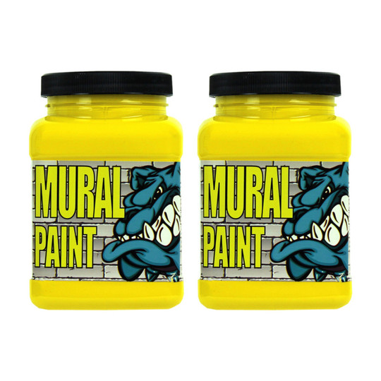 Scorched Yellow Acrylic Mural Paint, 2 Pint Jars