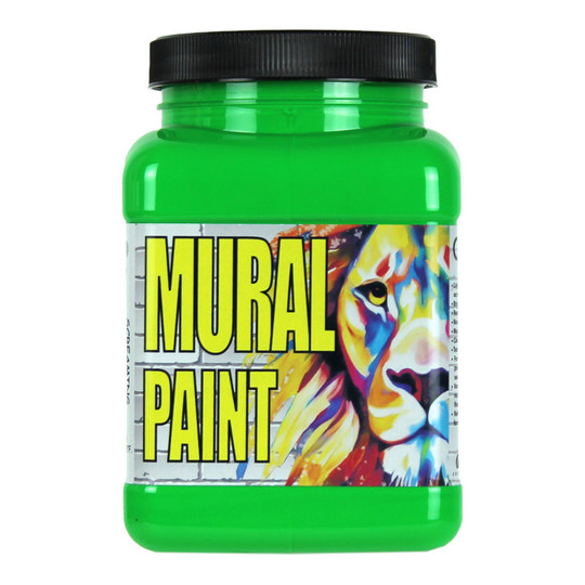 Neon Screaming Green Acrylic Mural Paint, Pint