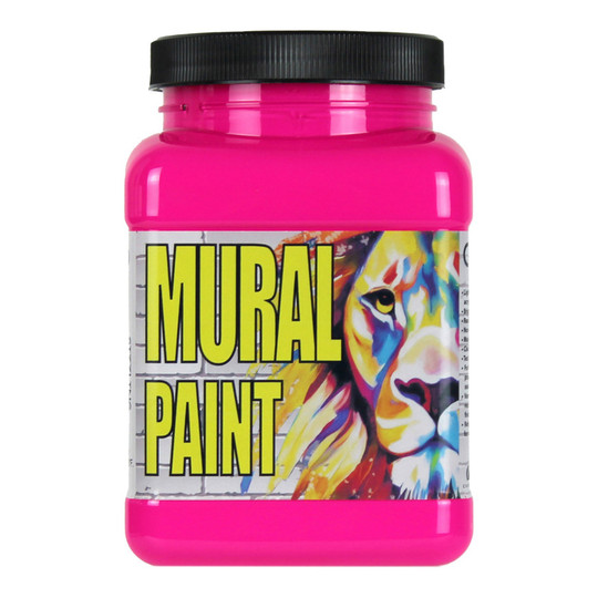 Neon Sizzling Pink Acrylic Mural Paint, Pint