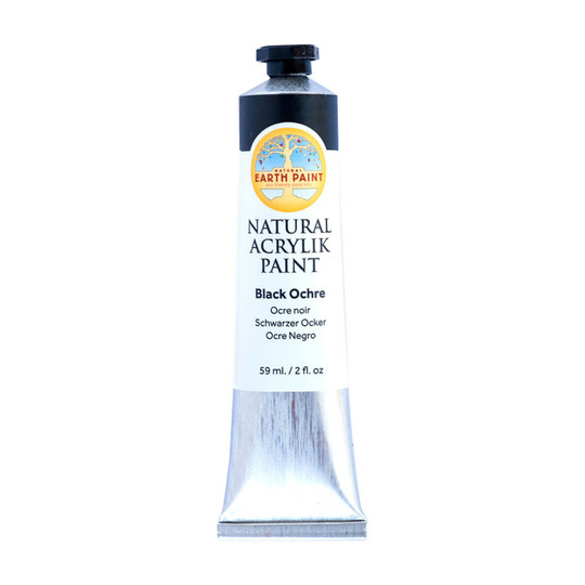 Natural Acrylik Paint, Black Ochre, 2 oz