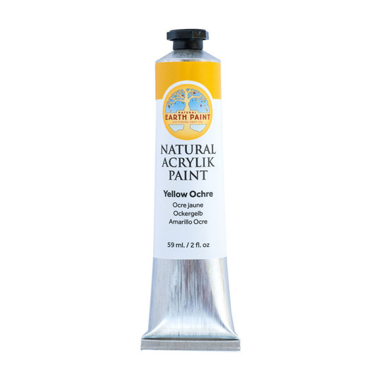 Plant-Based Acrylic-Style Paint, Yellow Ochre, 2 oz