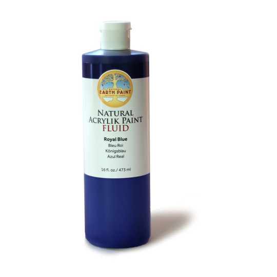Natural Fluid Acrylic Paint, Royal Blue, 16 oz