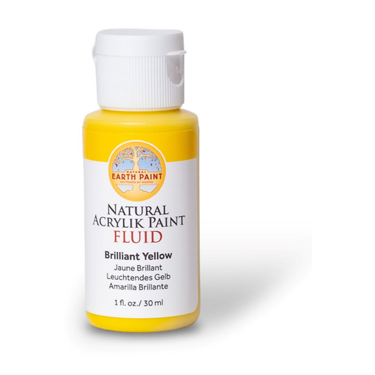 Natural Fluid Acrylik Paint, Brilliant Yellow, 1 oz