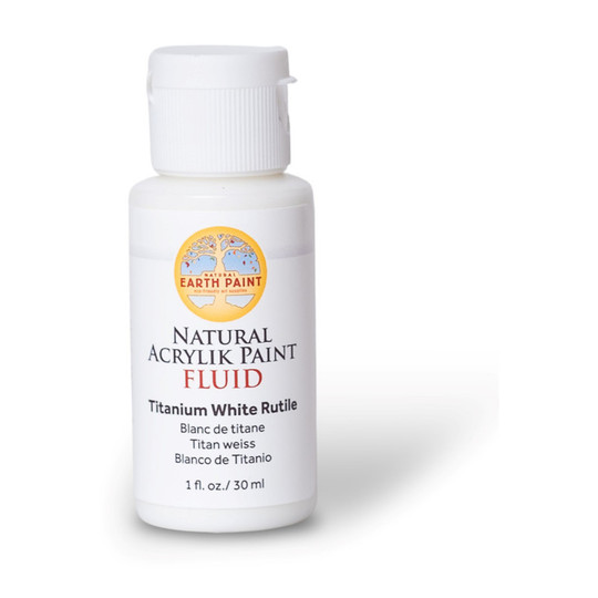 Titanium White Rutile Fluid Acrylic Paint, 1 oz