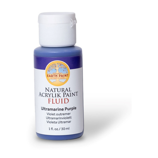 Natural Fluid Acrylik Paint, Ultramarine Purple, 1 oz