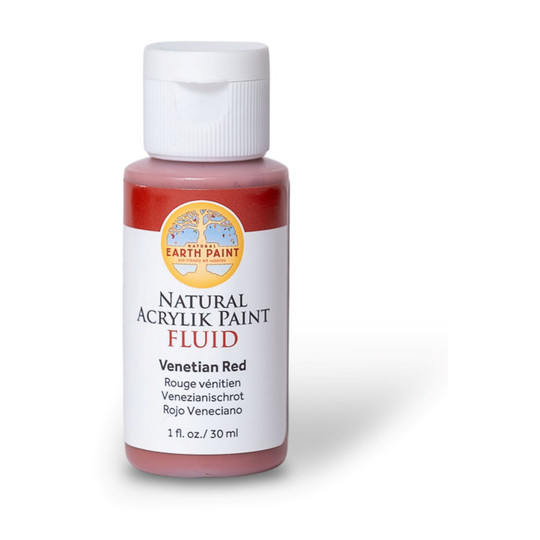 Natural Fluid Acrylik Paint, 1 oz, Venetian Red