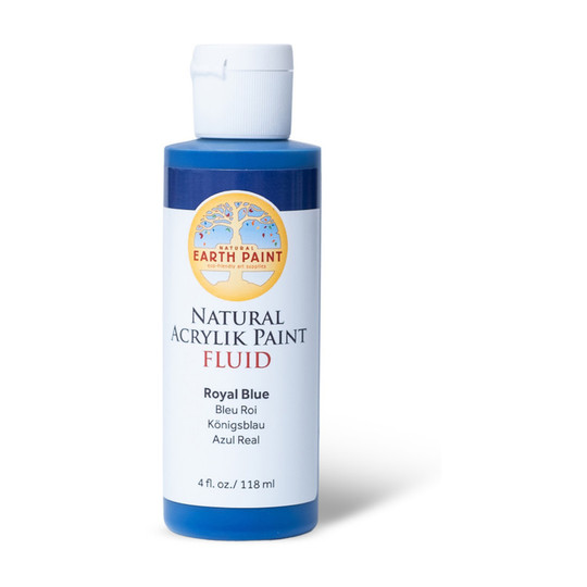 Natural Fluid Acrylik Paint, Royal Blue, 4 oz